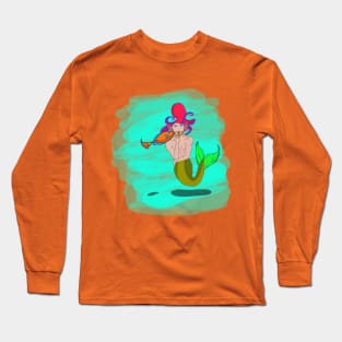 Mermaid man Long Sleeve T-Shirt